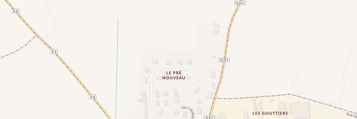 Plan du 21 Rue du Pré Nouveau à Saint-Aubin-d’Appenai