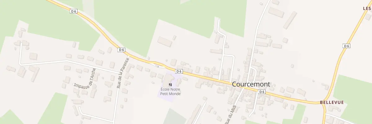 Plan du 40 Rue de la Libération à Courcemont