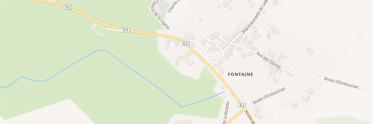Plan du 76 Rte des Prieurés à Champagne-et-Fontaine