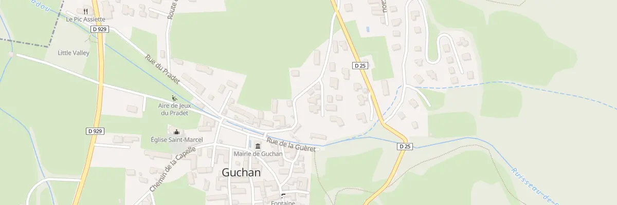 Plan du 5087 Coume à Guchan