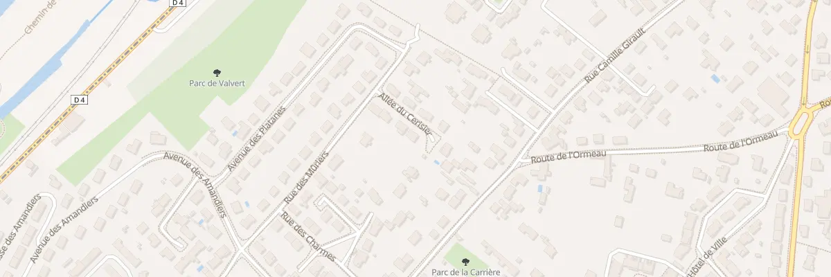 Plan du 8 All du Cerisier à Buxerolles