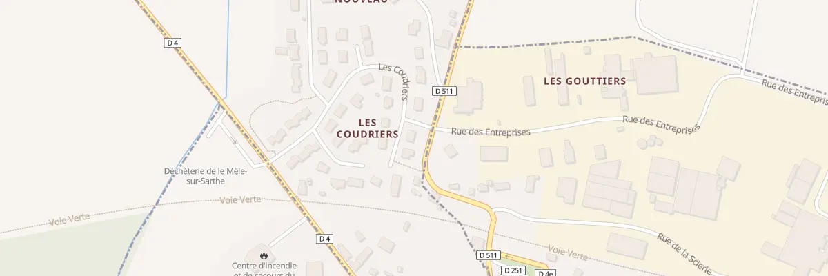 Plan du 17 Rue des Coudriers à Saint-Aubin-d’Appenai