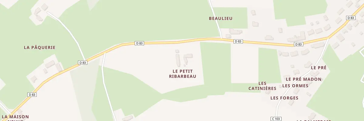 Plan du 1 Le Petit Ribarbeau à Beaufay
