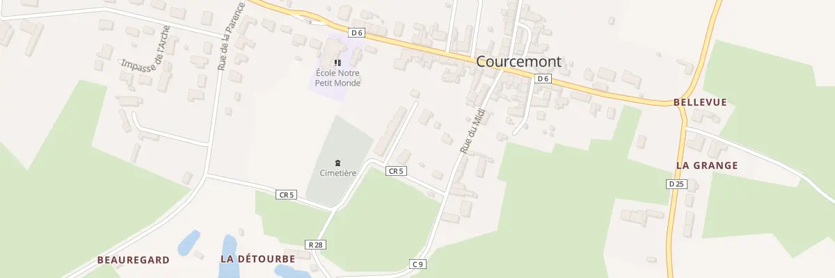 Plan du 4 Rue du Clos du Jardin à Courcemont
