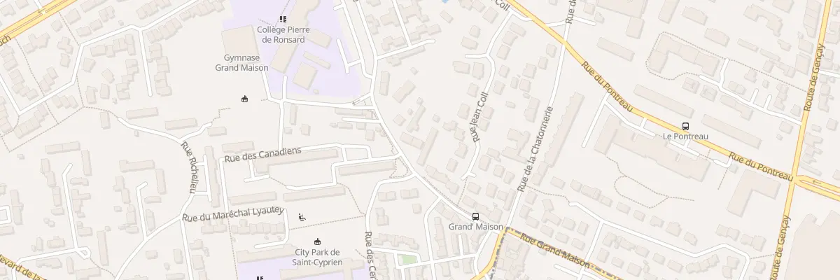 Plan du 91 Rue de la Jambe à l’ane à Poitiers