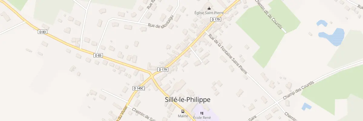 Plan du 10 Rue Principale à Sillé-le-Philippe