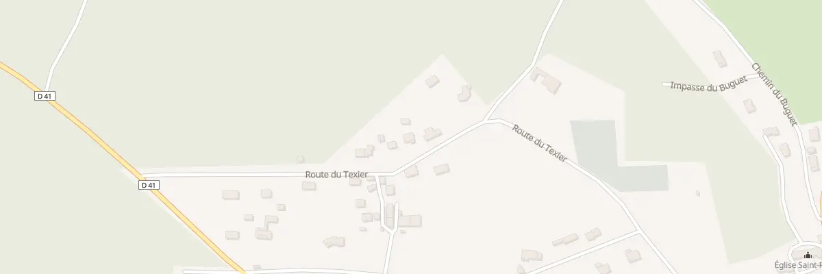 Plan du 333 Rte du Texier à Rougnac