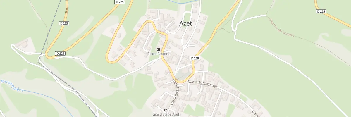 Plan du 1 Cae de Debat à Azet