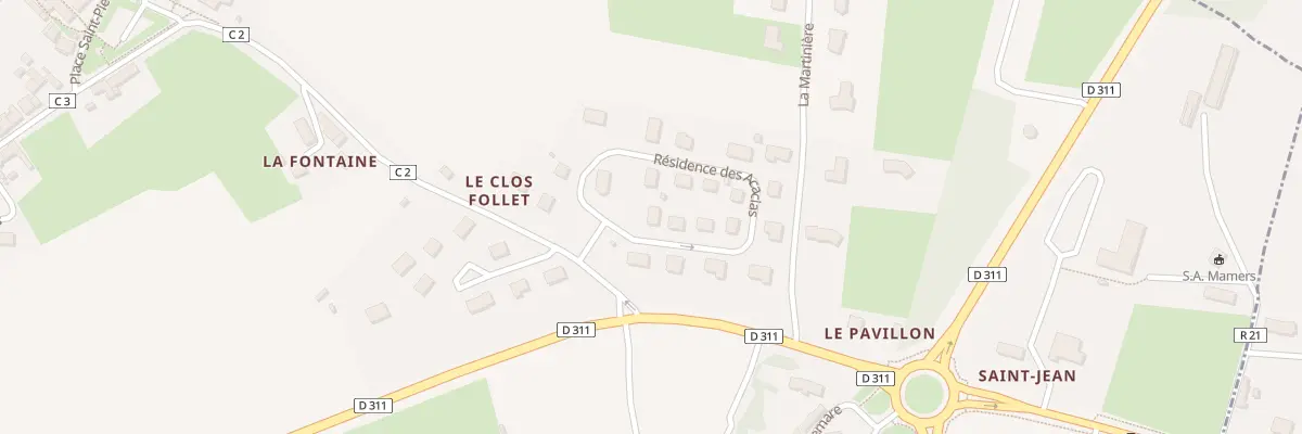 Plan du 4 Res des Acacias à Saint-Longis