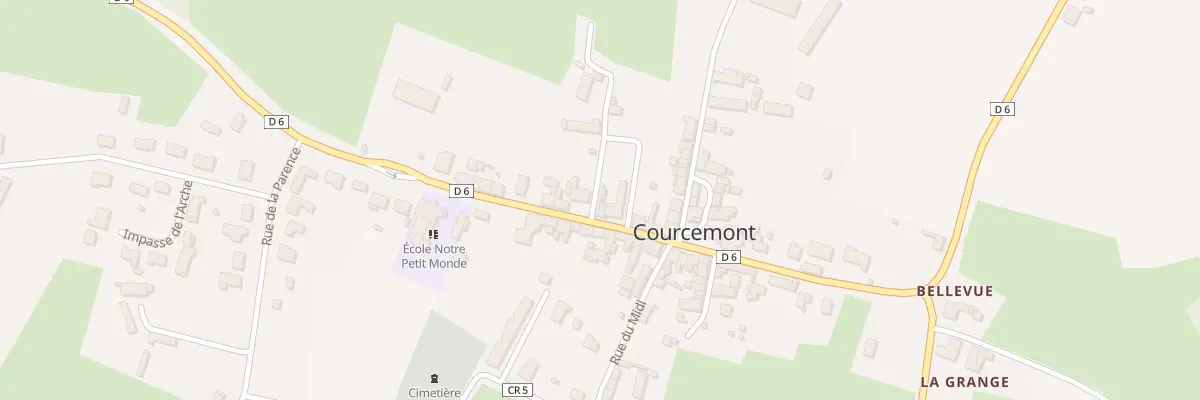 Plan du 2 Imp des Rosiers à Courcemont