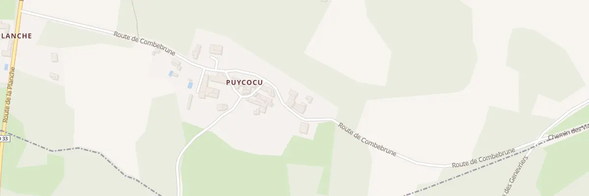 Plan du 11 Rte de Combebrune à Bunzac