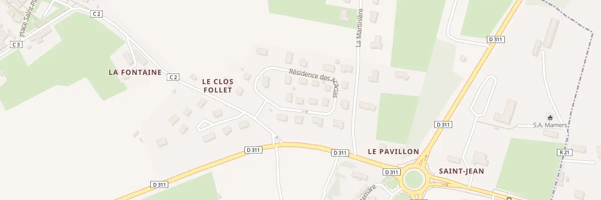 Plan du 6 Res des Acacias à Saint-Longis