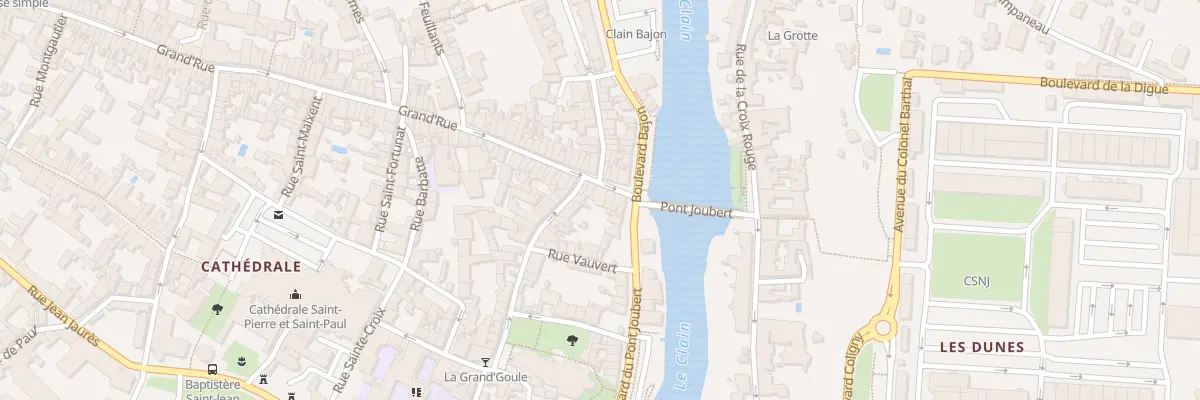 Plan du 7 Grand Rue à Poitiers