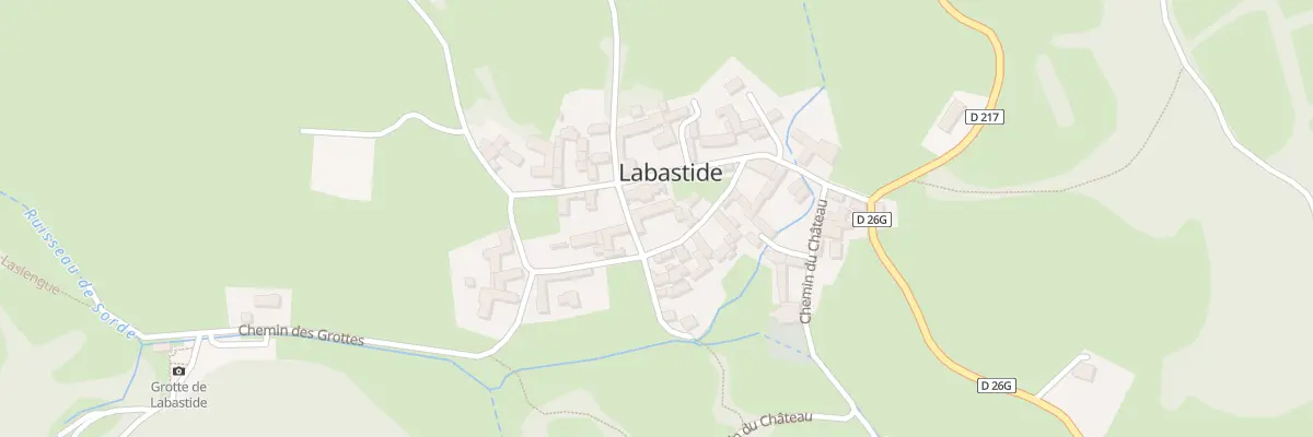 Plan du 5025 Le Village à Labastide