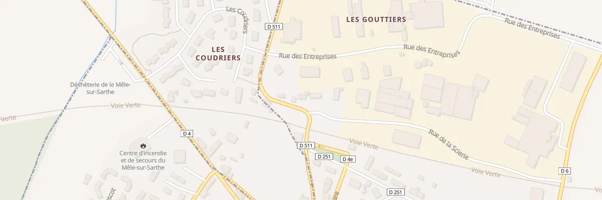 Plan du 5 Rue des Gouttiers à Coulonges-sur-Sarthe