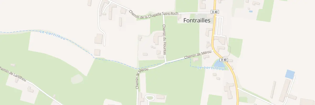 Plan du 3 Che de Hountas à Fontrailles