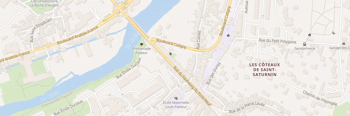 Plan du 15 Rue du Fg du Pont Neuf à Poitiers