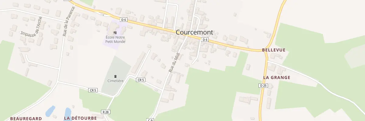 Plan du 7 Rue du Midi à Courcemont