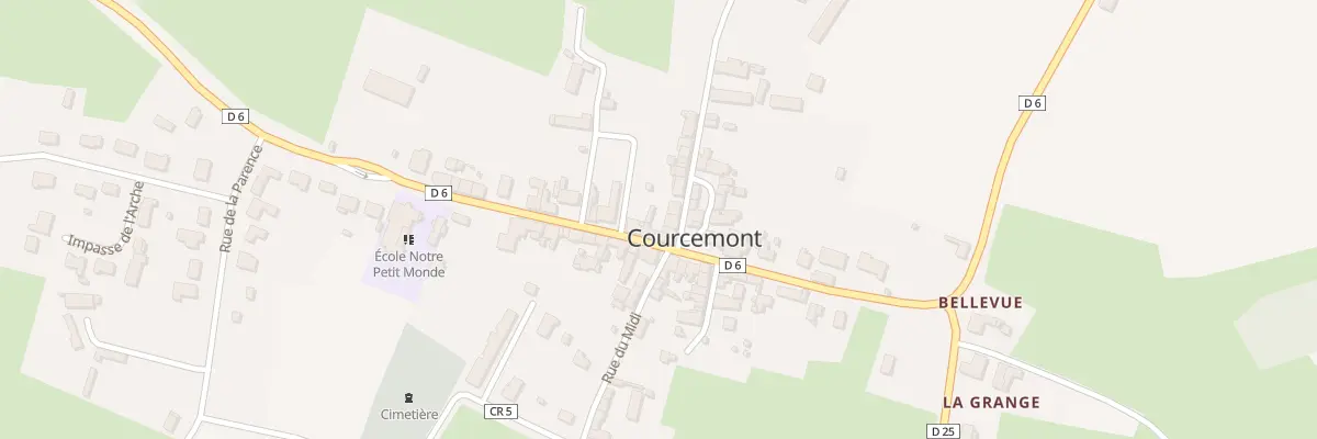 Plan du 18 Rue de la Libération à Courcemont