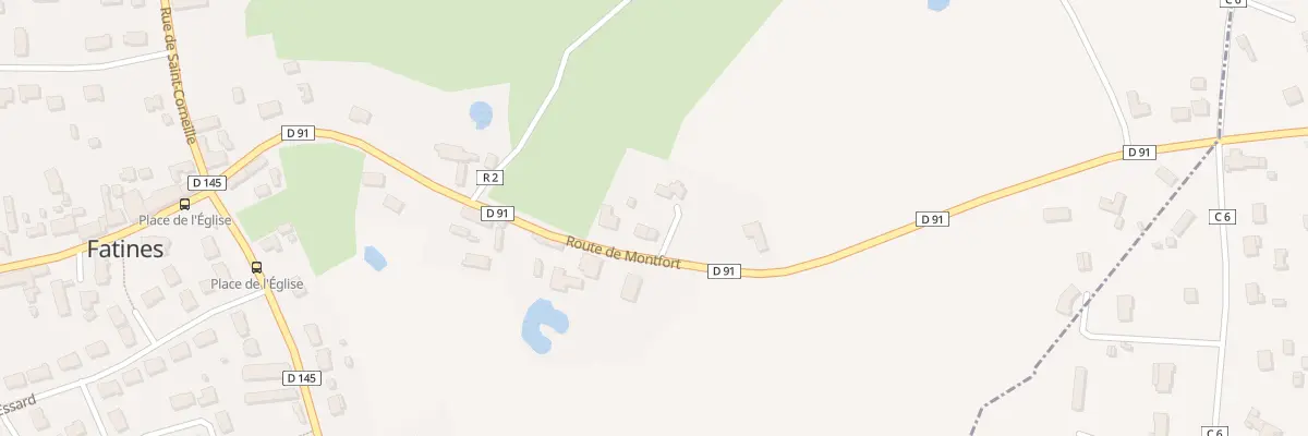 Plan du 408 Rte de Montfort à Fatines