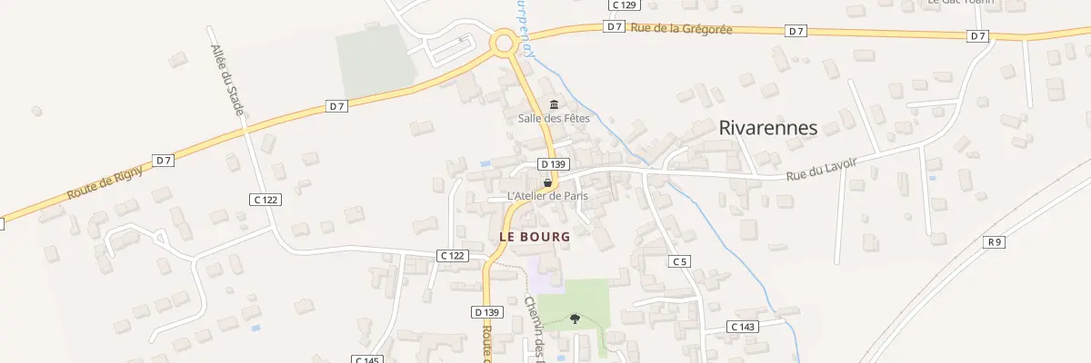 Plan du 1 Rue de la Mairie à Rivarennes