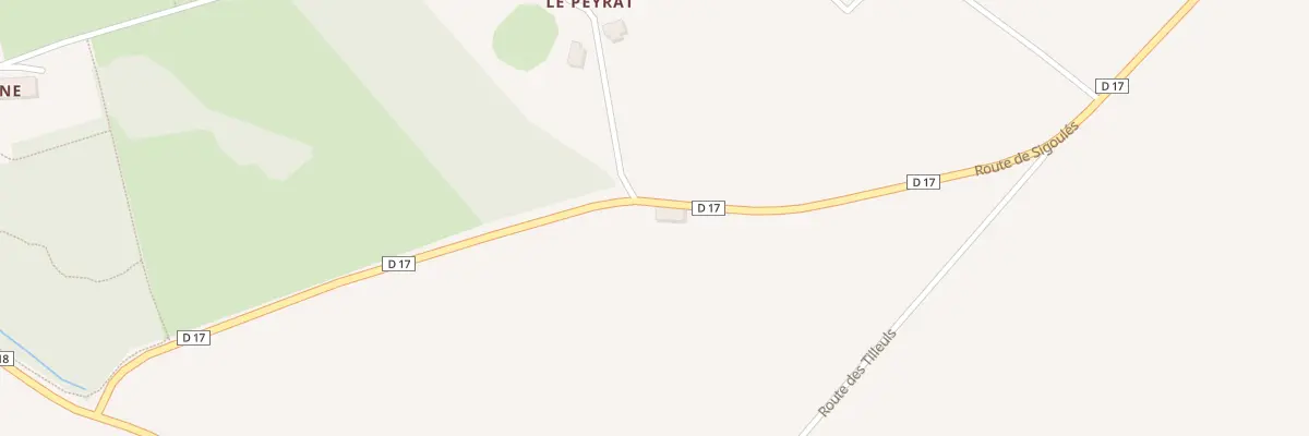 Plan du 484 Rte de Sigoulés à Thénac