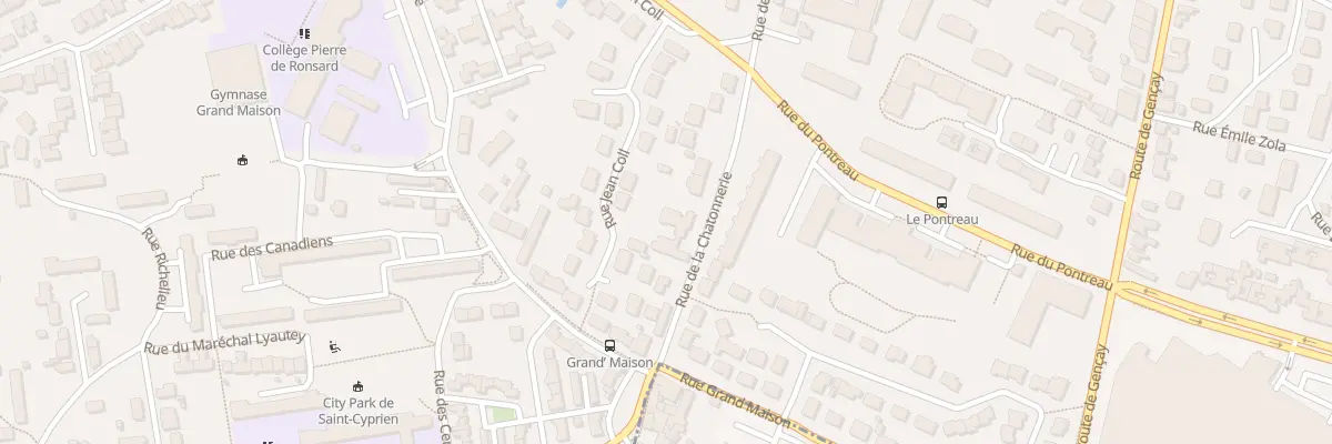 Plan du 86 Rue de la Chatonnerie à Poitiers