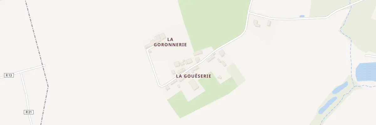 Plan du 1 La Goiserie à Cléré-les-Pins