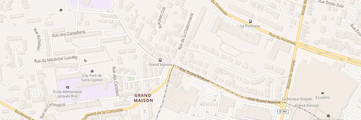 Plan du 105 Rue de la Chatonnerie à Poitiers