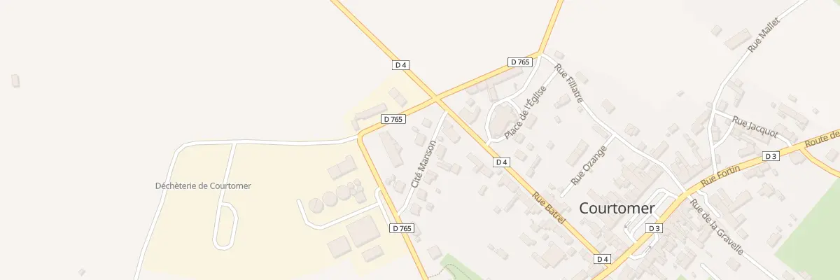 Plan du 4 Cité Manson à Courtomer