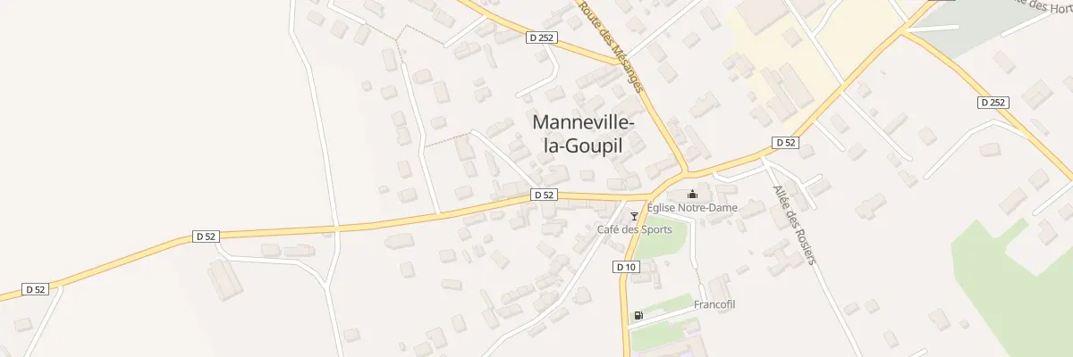 Plan du 14 Sen des Noisetiers à Manneville-la-Goupil