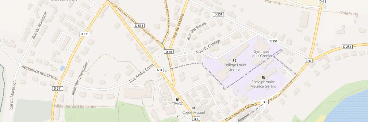 Plan du 4 Rue du Collége à Coulonges-sur-Sarthe
