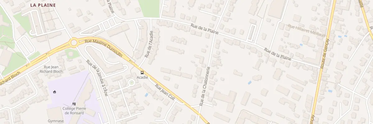 Plan du 52 Rue de la Chatonnerie à Poitiers