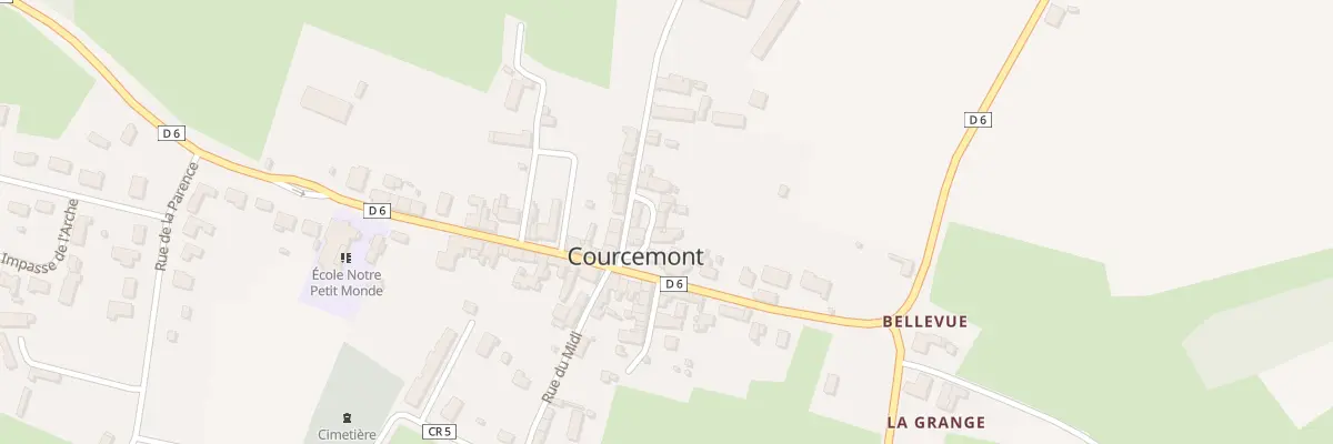 Plan du 1 Cr de l’Eventail à Courcemont