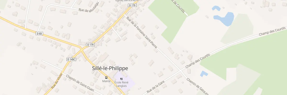 Plan du 4 Rue de la Fontaine St Pierre à Sillé-le-Philippe