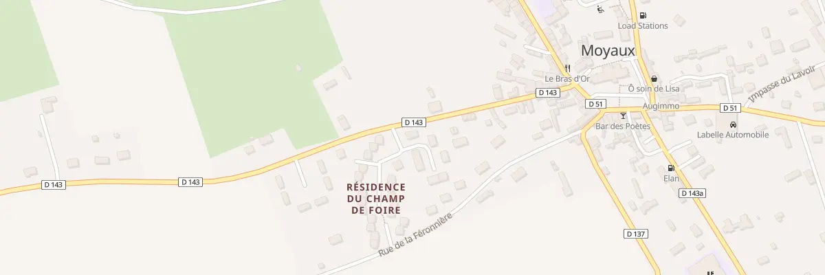 Plan du 9 Rue de la Féronnière à Moyaux