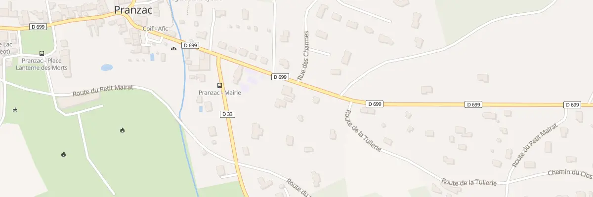 Plan du 6 Rte de Montbron à Pranzac