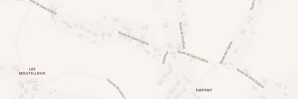Plan du 29 Rte de Saint Sulpice à Ribérac