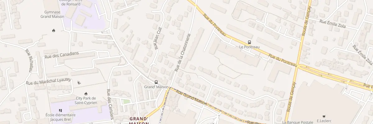 Plan du 99 Rue de la Chatonnerie à Poitiers