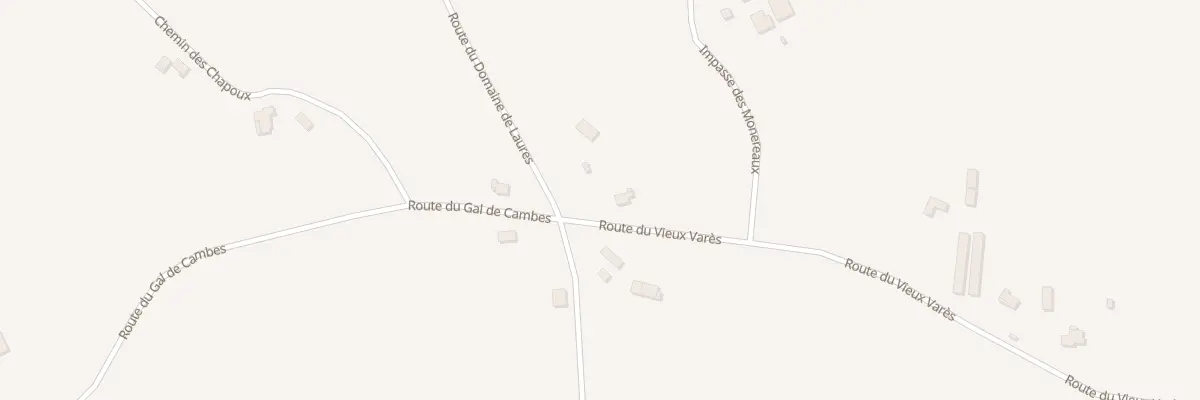 Plan du 20 Rte du Domaine de Laures à Varès