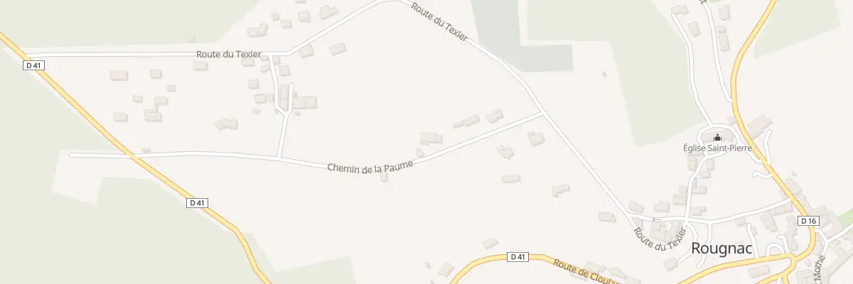 Plan du 357 Che de la Paume à Rougnac