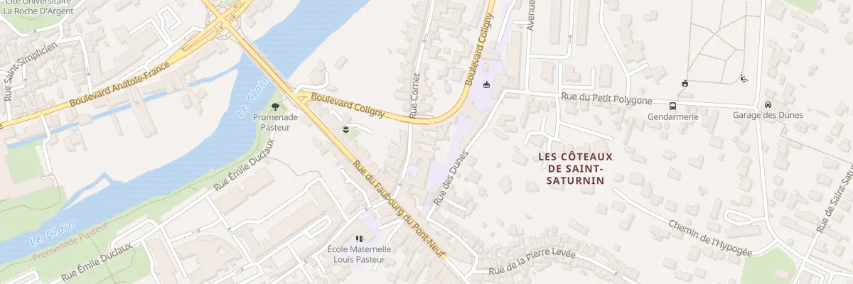 Plan du 93 Rue Cornet à Poitiers