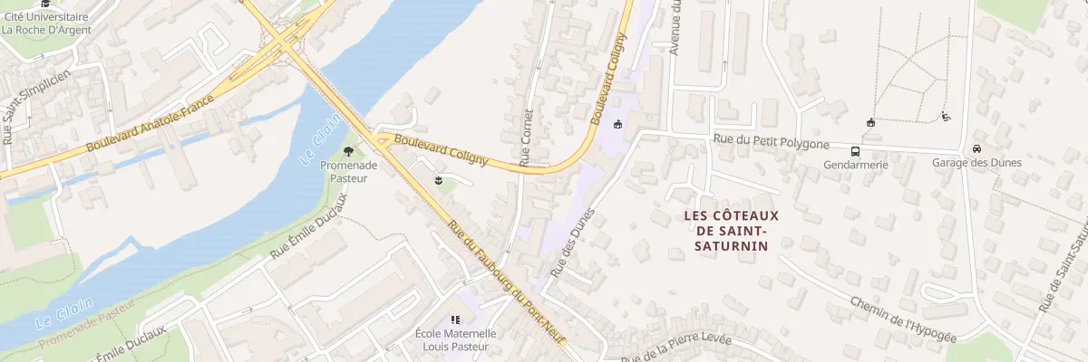 Plan du 89B Rue Cornet à Poitiers