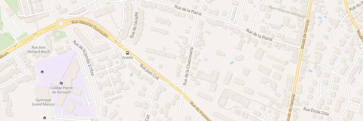 Plan du 58 Rue de la Chatonnerie à Poitiers