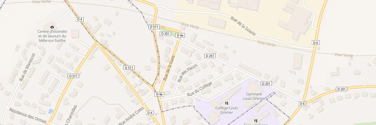 Plan du 7 Rue des Fleurs à Coulonges-sur-Sarthe