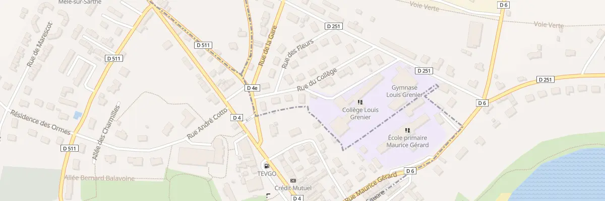 Plan du 8 Rue du Collége à Coulonges-sur-Sarthe