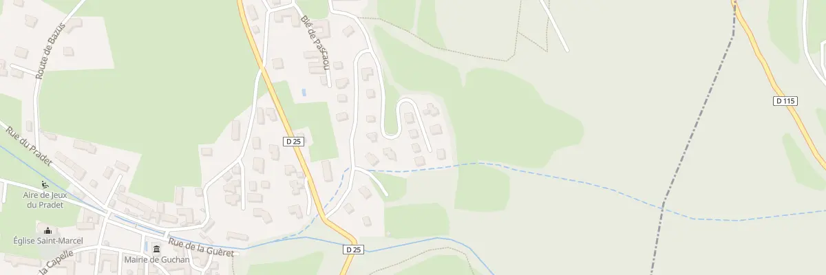 Plan du 5015N Soubissan à Guchan