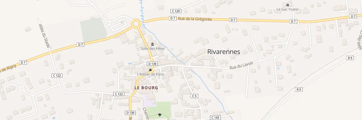 Plan du 1 Imp du Lavoir à Rivarennes