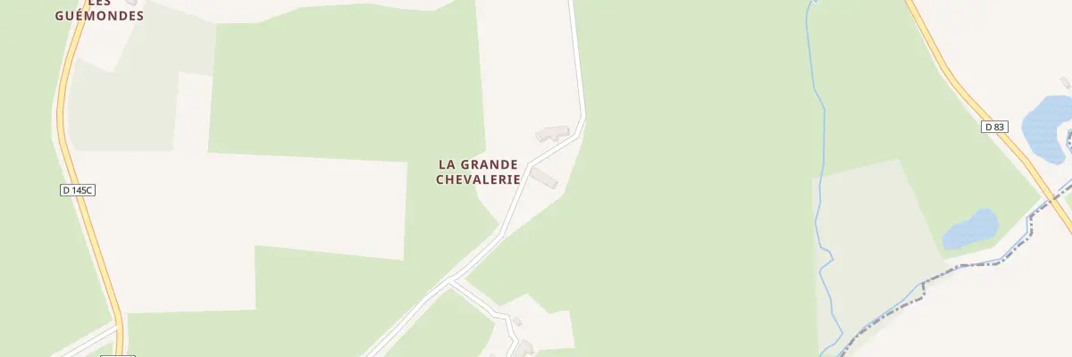 Plan de La Grande Chevallerie à Sillé-le-Philippe