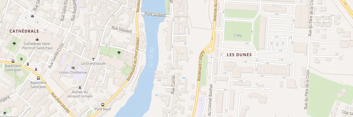 Plan du 25 Rue Cornet à Poitiers